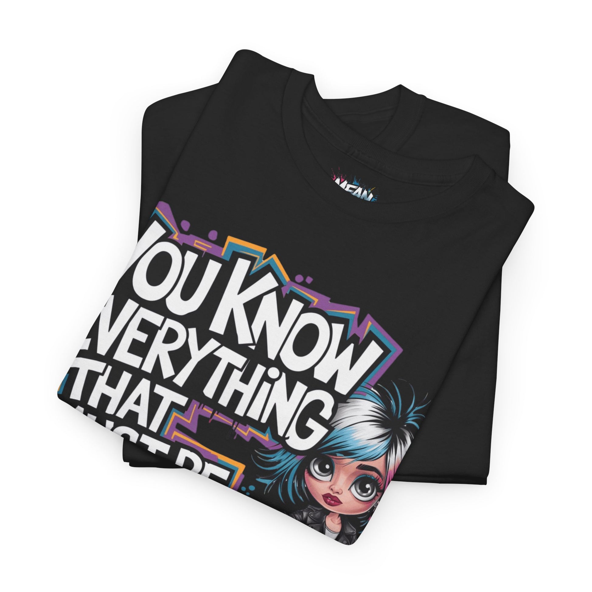 Folded Black Mean Az Tee in Action – Serving Sass in Real Life