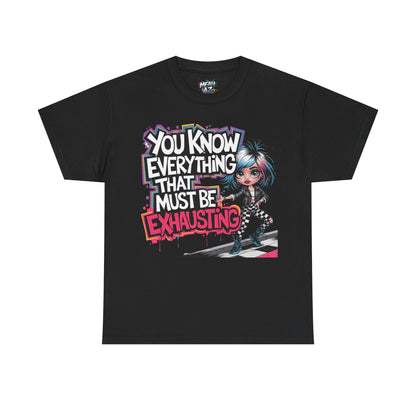 Mean Az Graphic Tee – Front View – Black Variant sarcastic empowerment in one bold look
