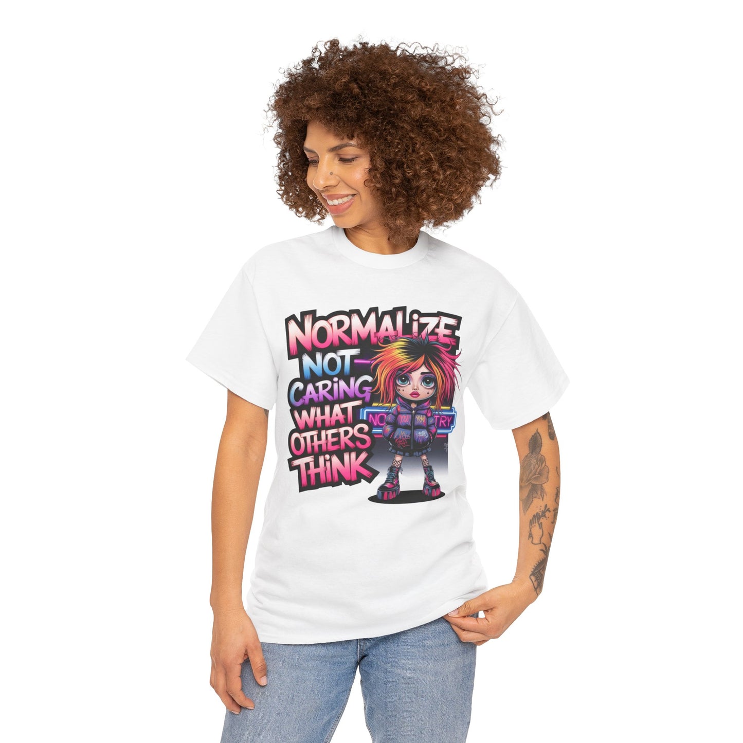 Normalize Not Caring Tee